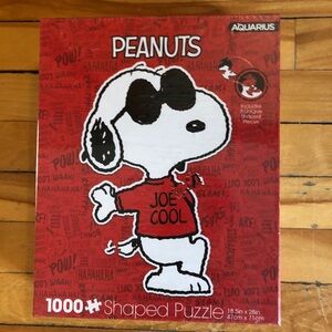 Snoopy Joe Cool Shaped 1000 Piece Jigsaw Puzzle Peanuts New Sealed!